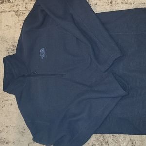 Mens The North Face Navy 3/4 Zip Fleece Size Large.
